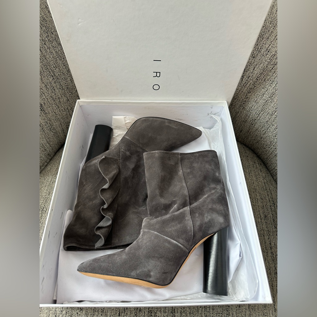 Iro Fabita Bootie - Anthracite Womens Mid Calf Bootie Us 9 Fr 41 New With Box